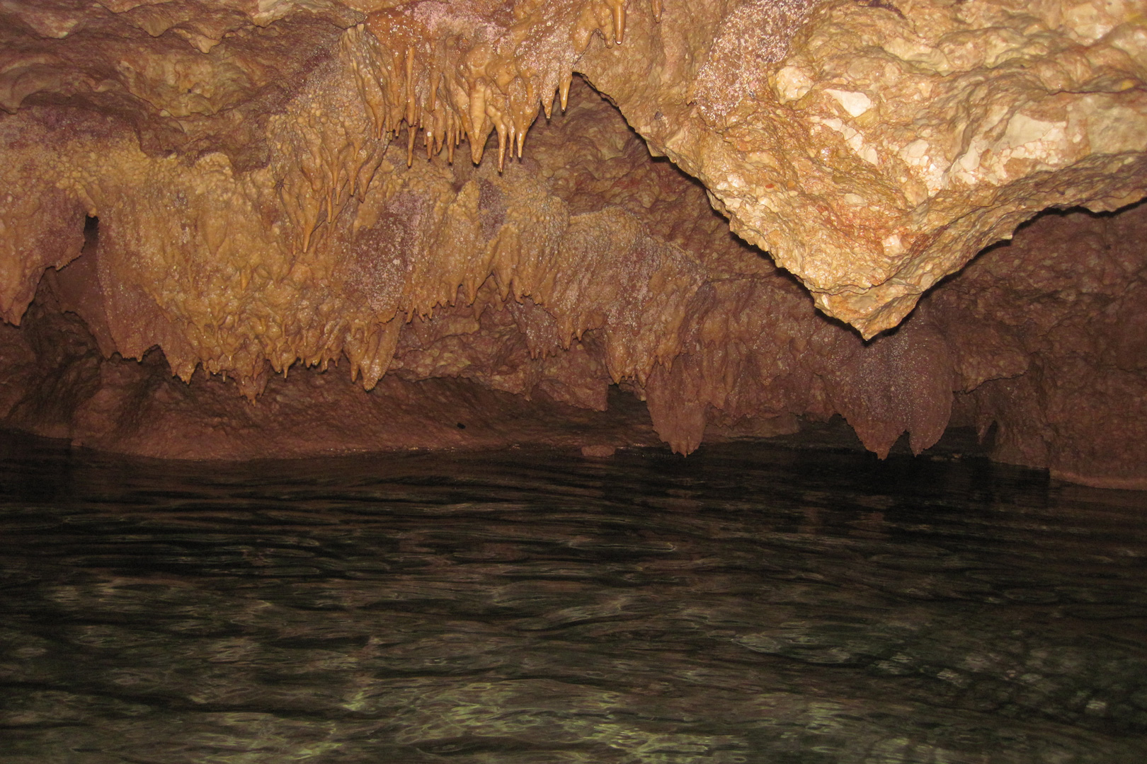 Cave roof inside the ATM cave at The Rainforest Lodge at Sleeping Giant