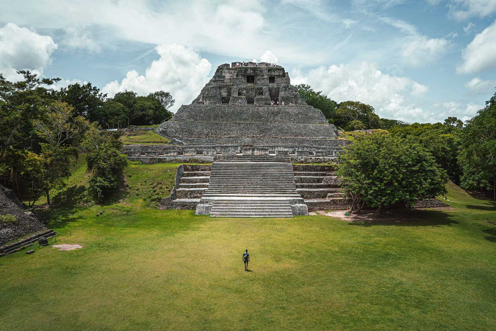 Al Pillar Maya Temple at Xnantunich Maya Tour by The Rainforest Lodge at Sleeping Giant